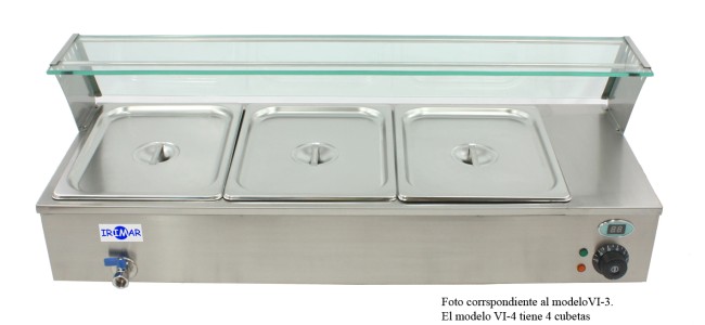 VITRINAS CALIENTE, VI-4 GN 1/2